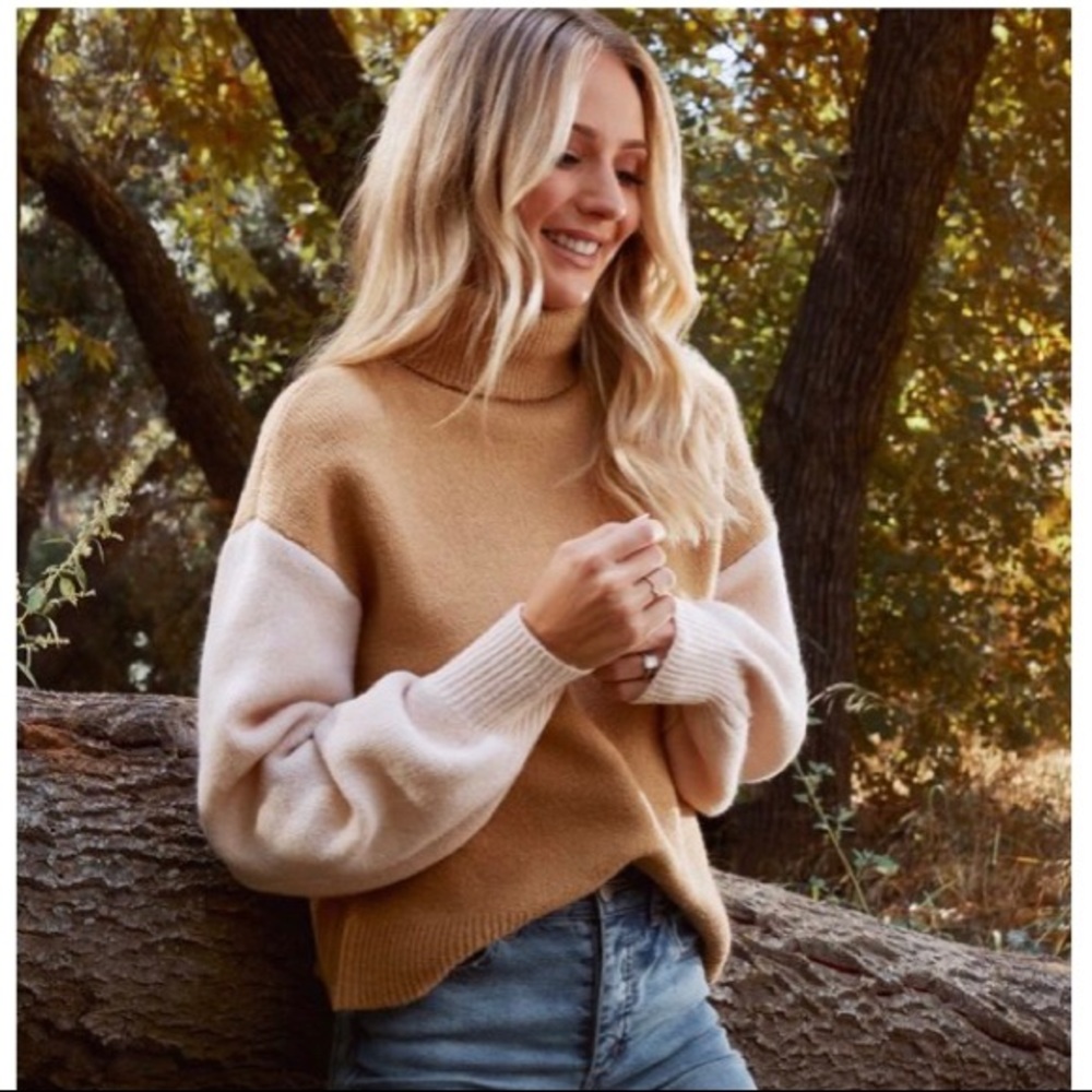 Justfab Lauren collection color block sweater